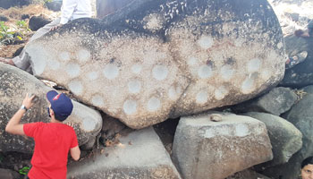 Metalic Rock at Khanderi fort